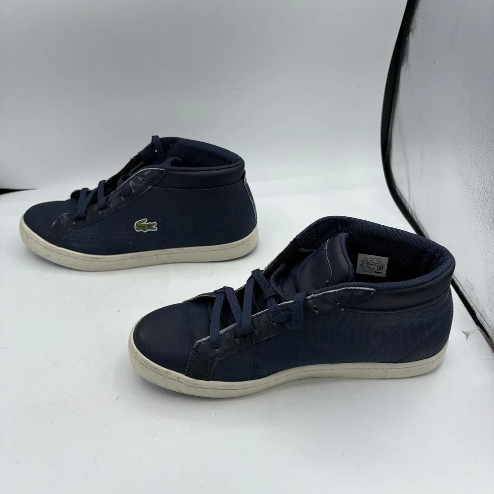 Lacoste Shoes‎ Mens Size 8.5 Straightset Navy Blue Sneakers